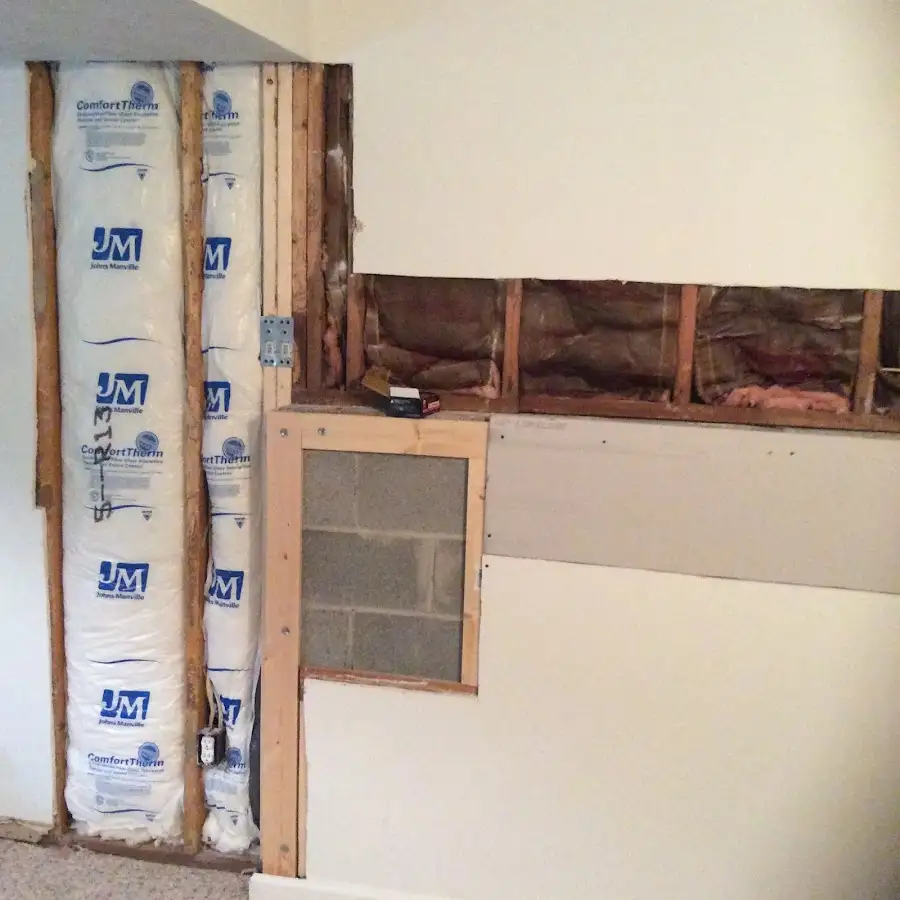 Wall insulation replacement during Contents Cleaning & Restoration in Woodruff